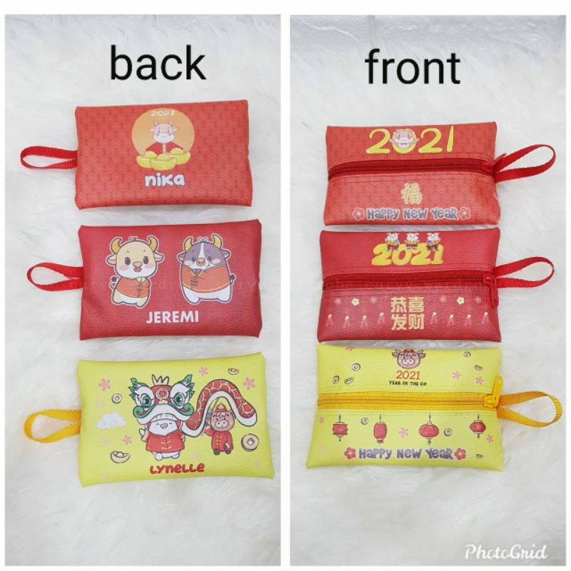 dompet angpao 2in1 custome (bisa print nama)