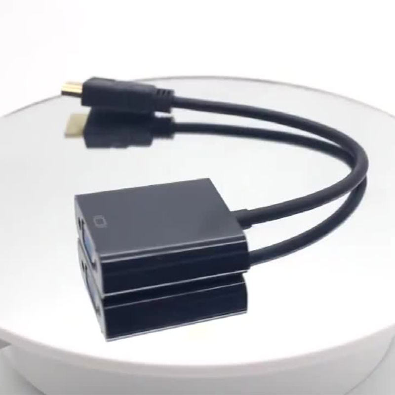 Cre Kabel Adapter Converter HDMI Male Ke VGA Female 1080P Digital Ke Analog