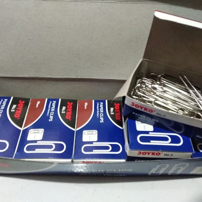 

Paper Clip / Klip / Penjepit Kertas Joyko No.5 (1 Pack)