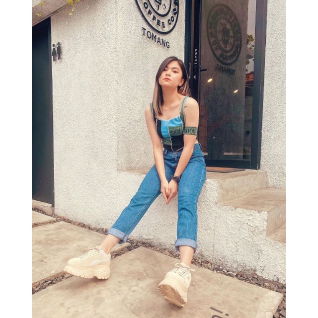 BOYFRIEND JEANS / CELANA JEANS WANITA/ BF POLOS/ CELANA 2021/ CELANA JEANS HIJAB TERMURAH