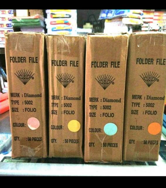 

klm Map Kertas Diamond 2 Warna Pastel Isi 50 Lembar