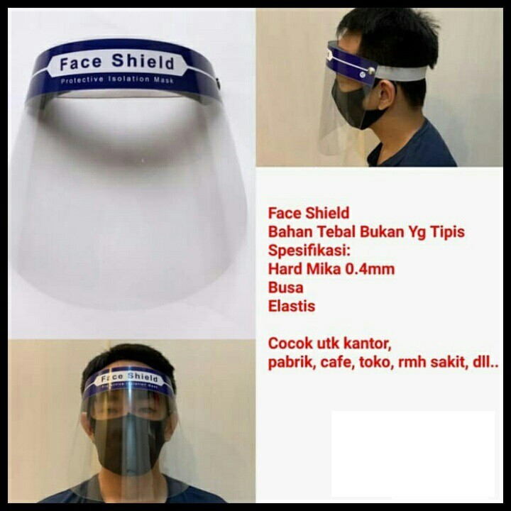 Face Shield Face Protection Alat Pelindung Diri Wajah APD dari Bersin Batuk Virus