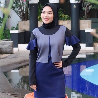 [TANPA HIJAB] Baju Renang Wanita Musim Dewasa Celia Jaimelavie Original Bahan Scuba Premium Anti UV 