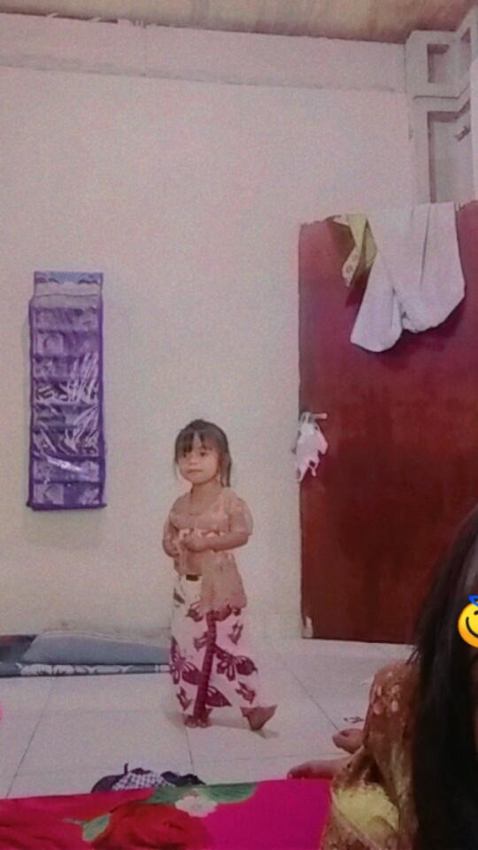 0-8 Tahun Free Bandana Set Kebaya Brokat+kamen Obi Batik Anak