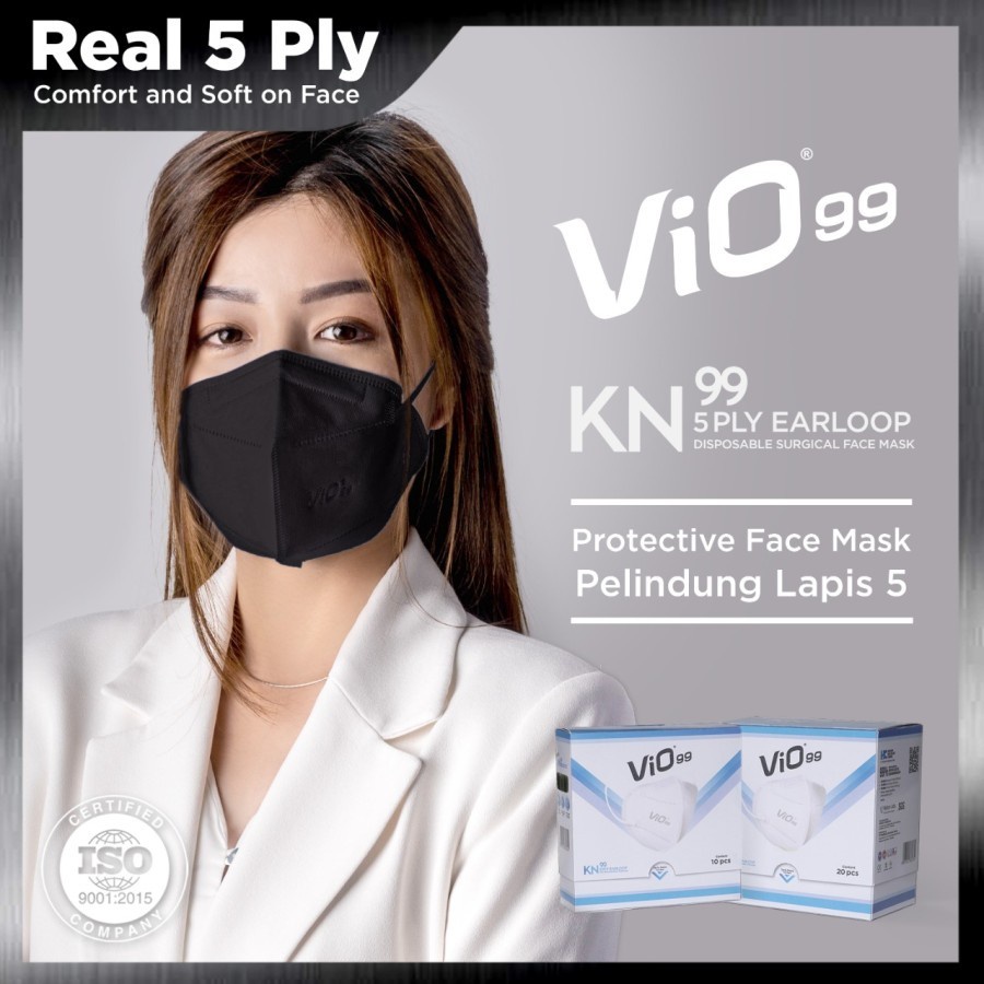 VIO MASKER KN99 5PLY EARLOOP ISI 10S / MASKER KN95 EARLOOP