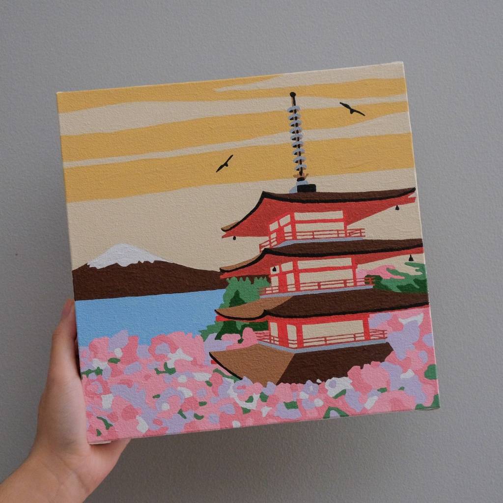 

HJK Paint by Numbers Kit: Kyoto Paint Inc. ID Paint by Number Painting Kit