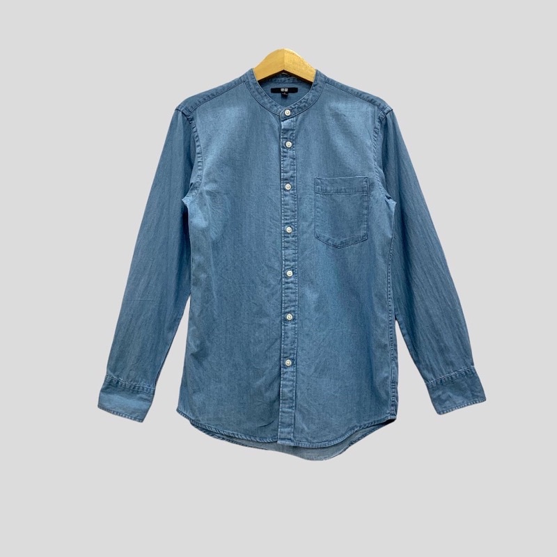 kemeja kerah shanghai uniqlo second