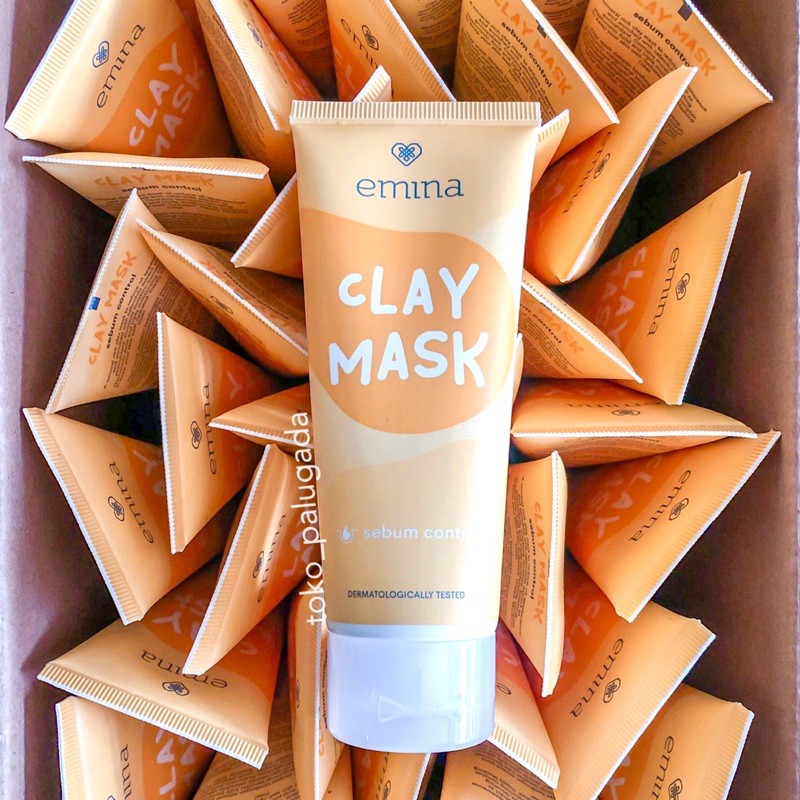 Emina Clay Mask - Masker Emina - Emina Clay Mask Brightening sebum control soothe &amp; smooth