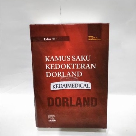 BUKU KAMUS KEDOKTERAN DORLAND EDISI 30 TERMURAH FULLCOLOUR