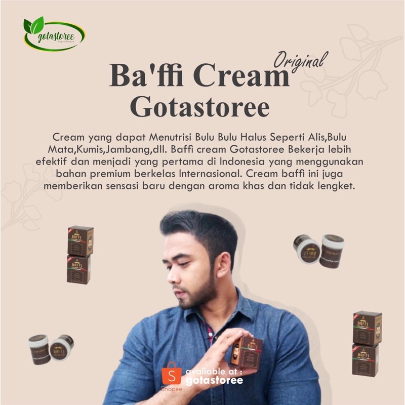 B'AFFI CREAM ORIGINAL | PENUMBUH BULU HALUS SECARA ALAMI