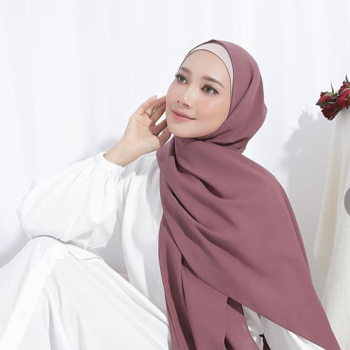 Hijab Pashmina Diamond Premium Murah Warna UNGU TUA/MAGENTA