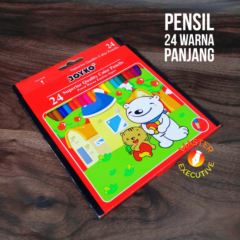 [Set] Joyko Pensil 24 Warna Superior Quality Color Pencils / CP-24PB