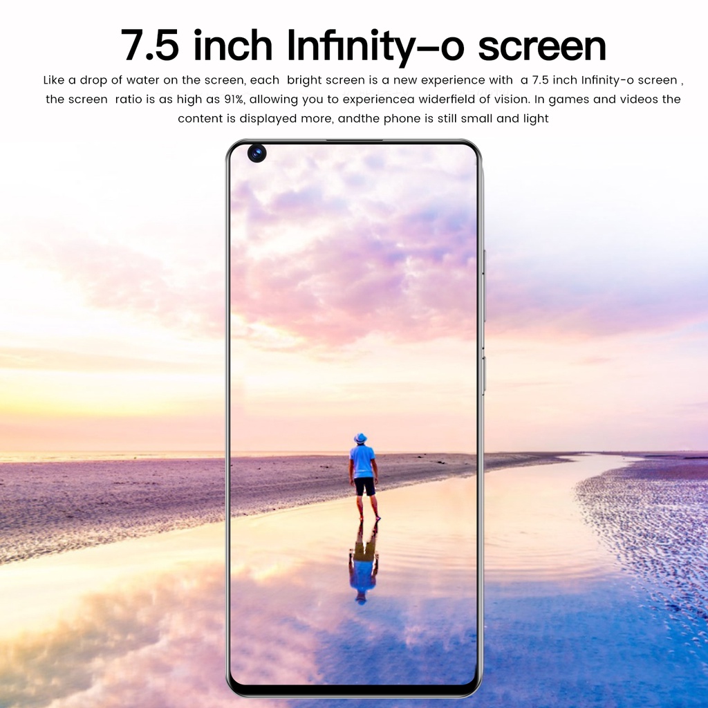 【Terbaru 2023 hp promo】A52S Handphone android 4G/5G 7.5inci Full Screen Smartphone RAM 12GB + 512GB Asli HP Murah Cuci Gudang Hape