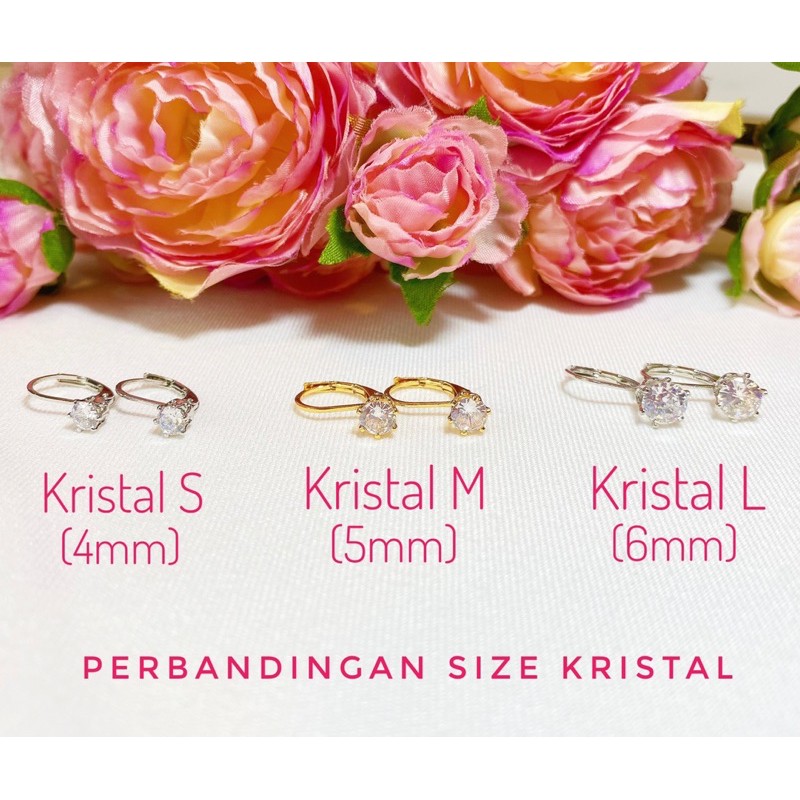 Anting Anak ABG / Dewasa Model Stud Kristal