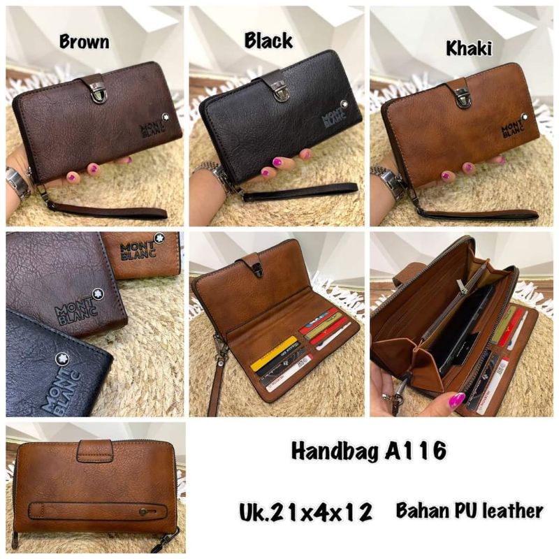 Dompet Panjang Handbag Montblanc A116 Pu Leather