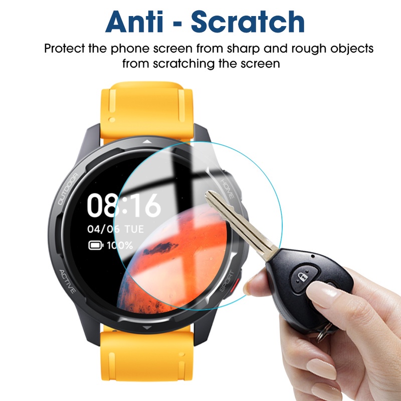 Pelindung Layar Tempered Glass HD Transparan Anti Gores Untuk Xiaomi Watch S1 Active