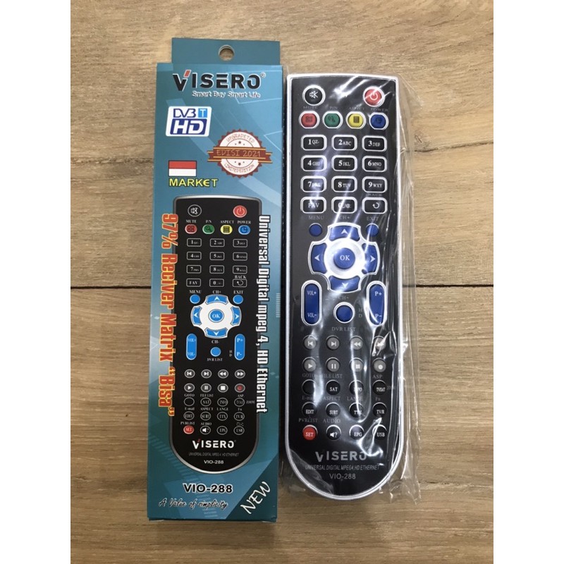 Remot / Remote Multi Receiver 288 MPEG4 Visero Hitam