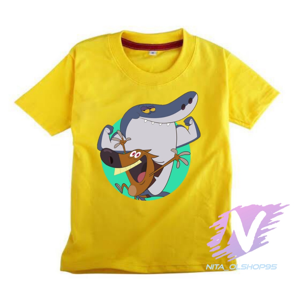 kaos zig dan serko baju anak kartun zig sharko