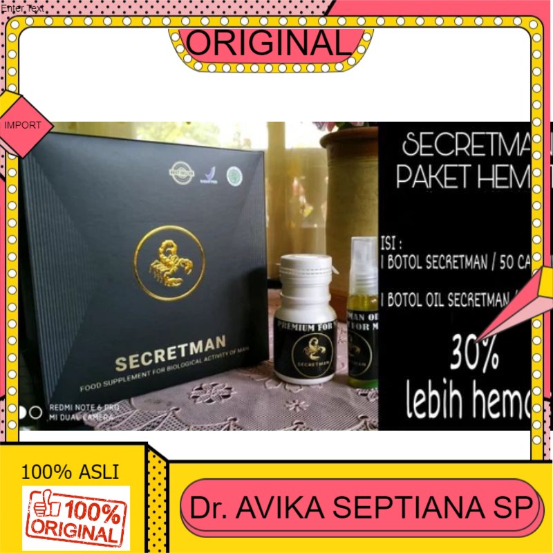 100% ASLI minyak urut secretman