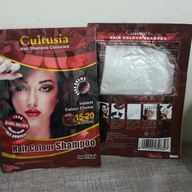℗ BSY NONI DARK BROWN 6 SACHET SHAMPOO PEWARNA RAMBUT COKLAT ALAMI - 2SCT-CULT-BRWN ⅍