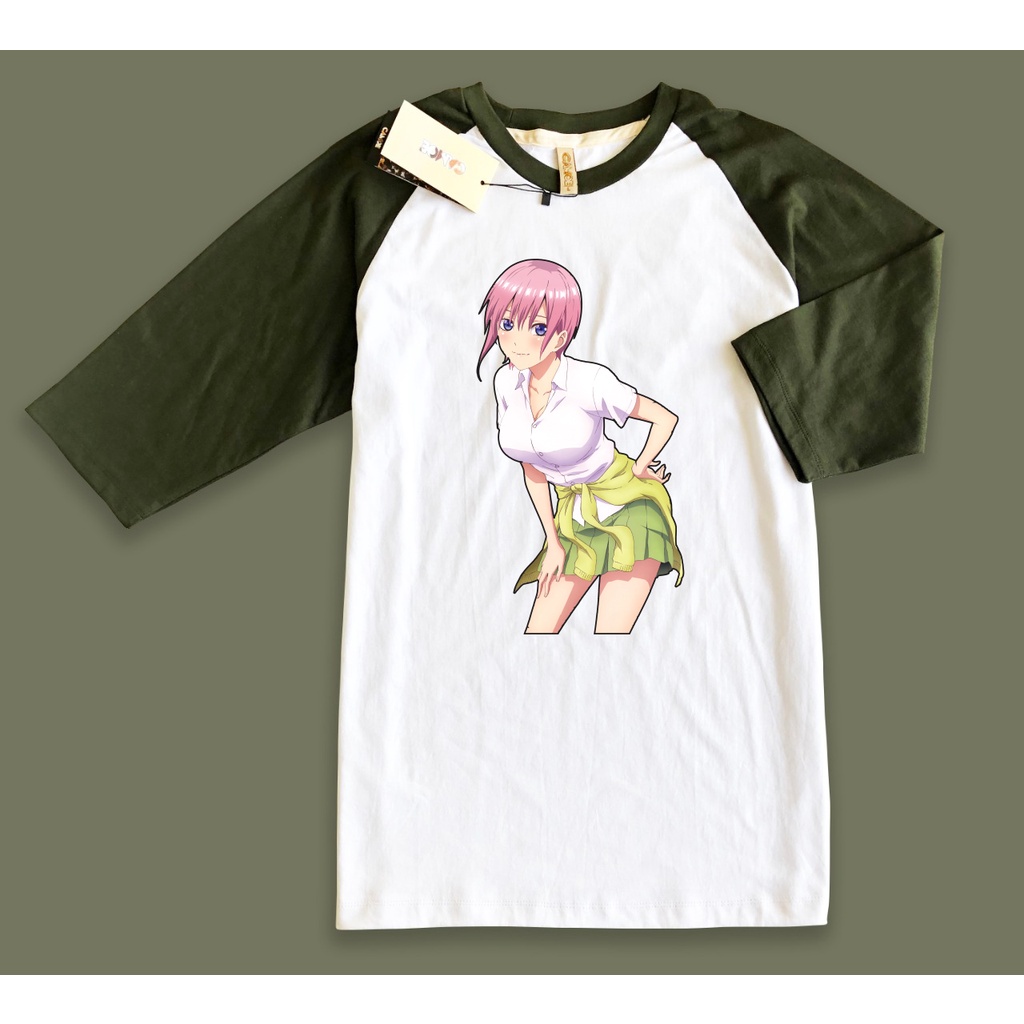 Kaos Raglan Anime 5 toubun Nakano ichika