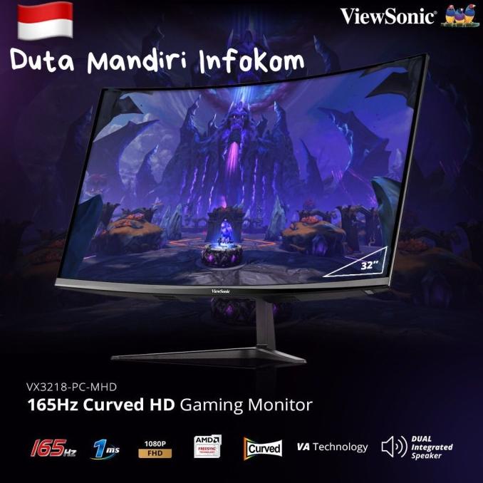 Jual Viewsonic Vx3218 Pc Mhd 32" Inch Curved Fhd 165Hz 1Ms Freesync Monitor Sku 1040