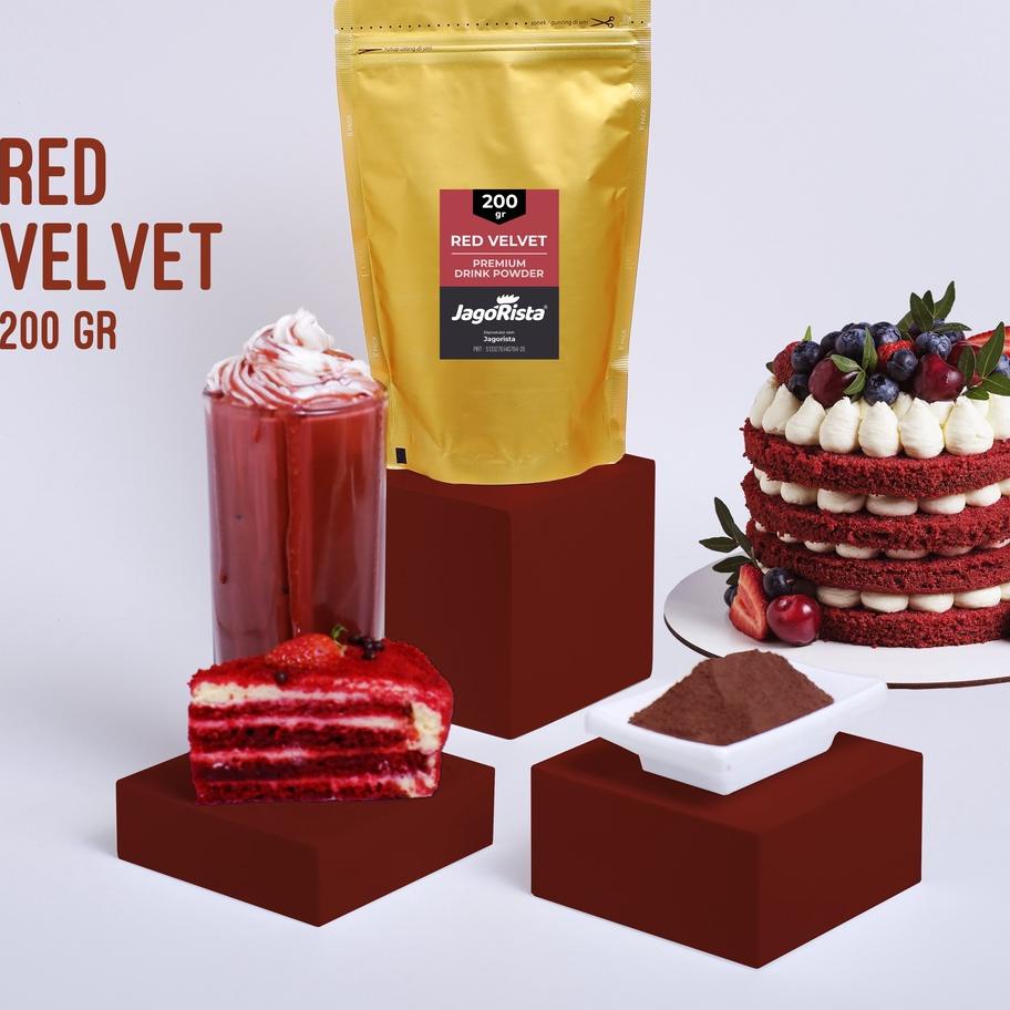 

10.10 ✨SALE✨ 200gr Jagorista Redvelvet / Red Velvet Premium Bubble Drink Powder serbuuu !