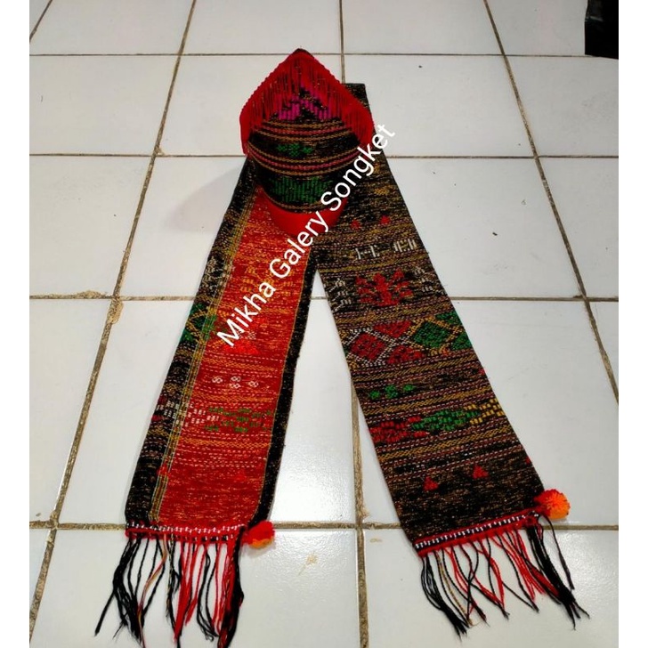 Hande Hande Ulos Sadum Hitam+Topi Ulos Sadum Anak Anak.