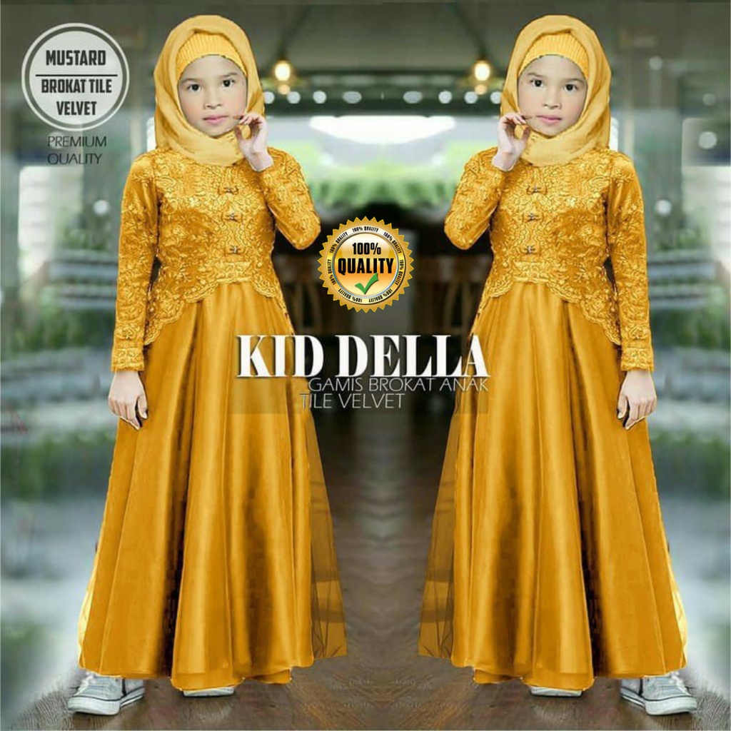 BAJU GAMIS BROKAT MODEREN TERSEDIA CUPLE ( PASANGAN ) IBU & ANAK / KAELLA & KID KAELLA MAXY DRESS