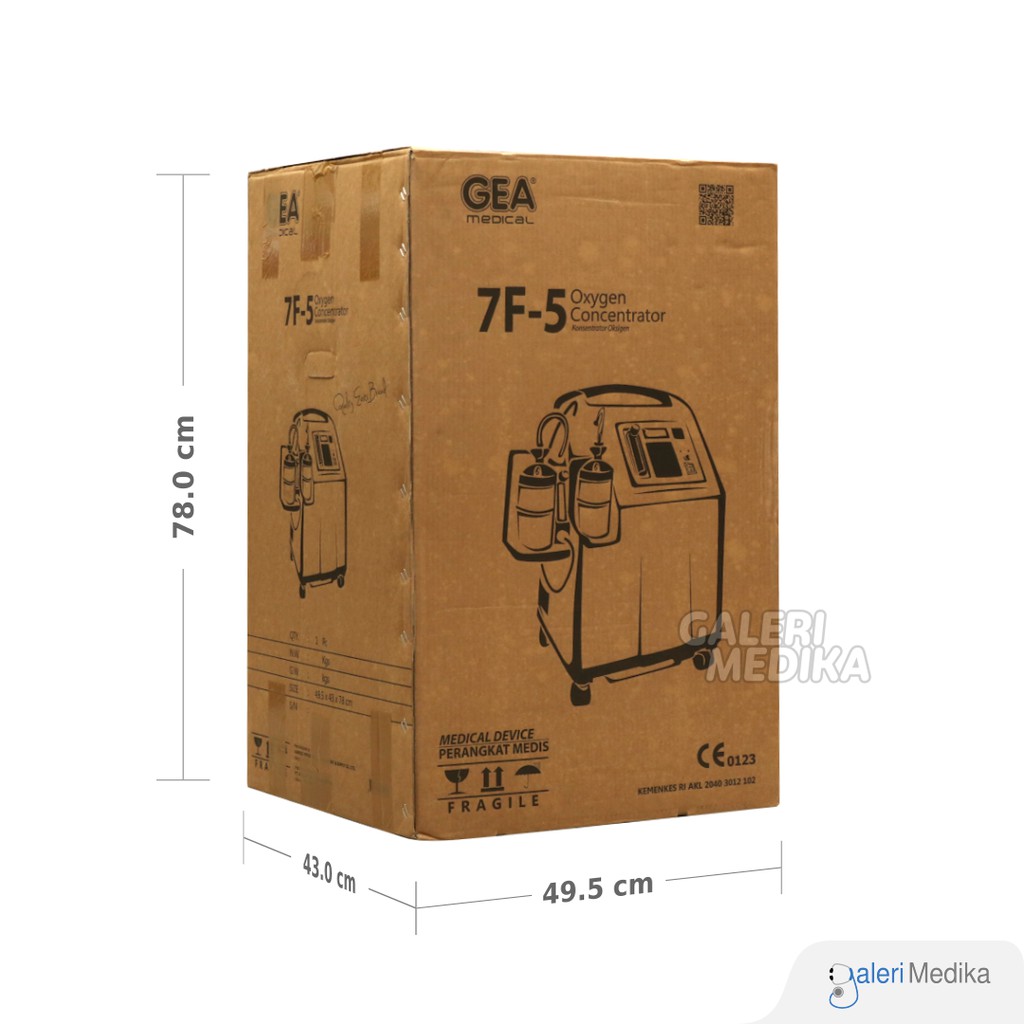 Oxygen Concentrator GEA 7F-5 Mesin Penghasil Oksigen / Oksigen Konsentrator  Medical Grade Stable