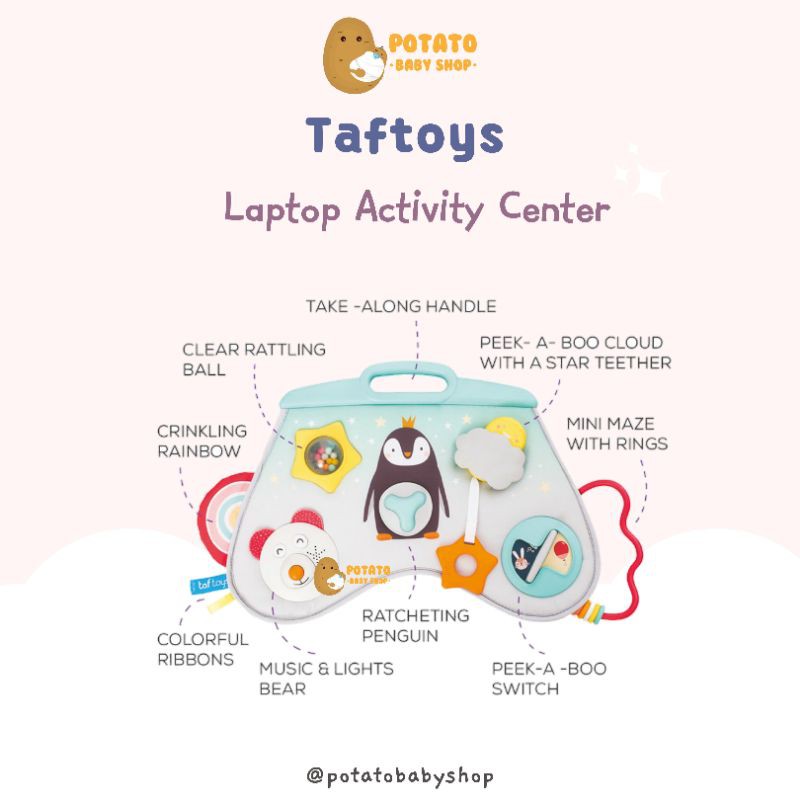 Taf Toys Laptop Activity Center - Mainan Komputer Anak Taftoys