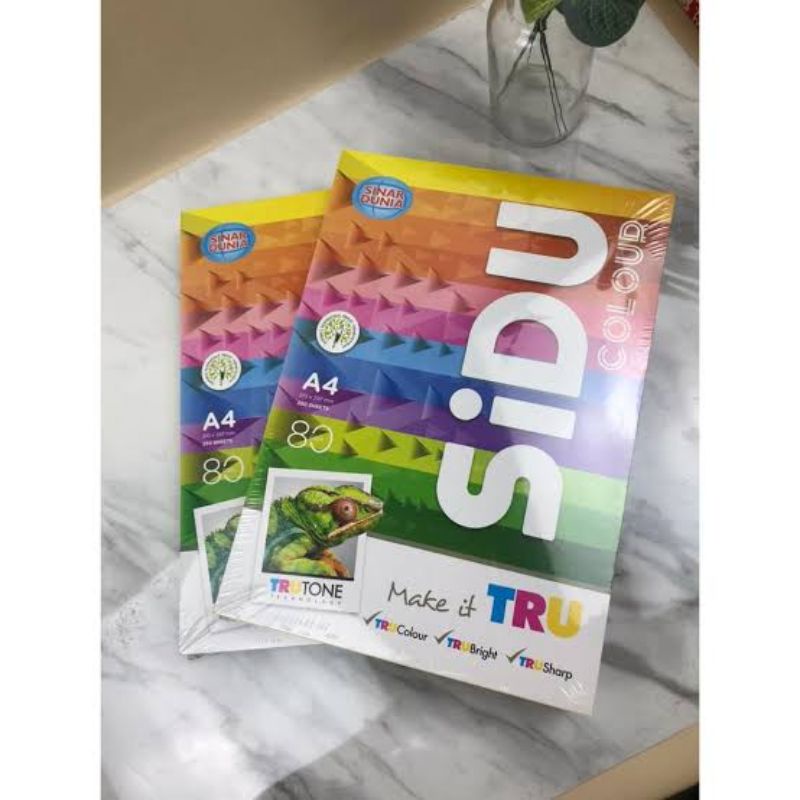 Kertas HVS A4 Sidu 80Gram Warna Rainbow