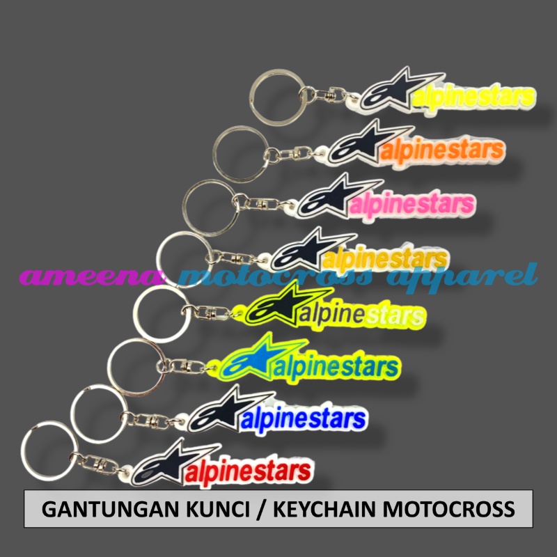 Gantungan Kunci Motocross - Keychain Trail MX - Gantungan Kunci Trabas - Keychain Enduro - Souvenir Trail - Keychain Souvenir - M1-AS