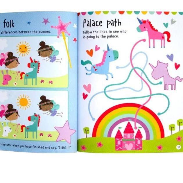 

Super!>>-957 Magical Unicorns Sticker Activity Book - Big Stickers For Little Hands
