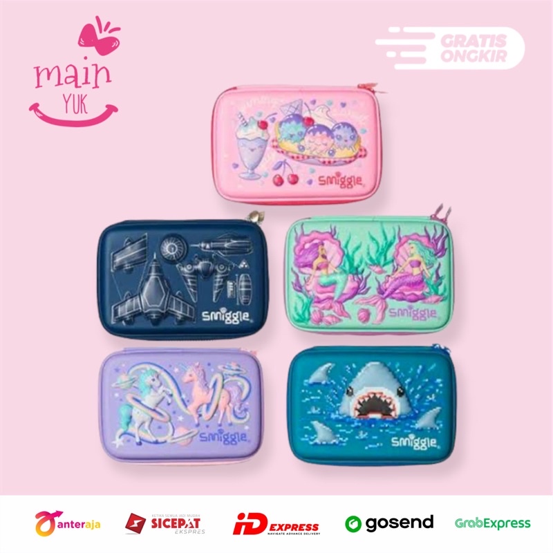 

Mainyuk - Smiggle Pencil Case Hardtop Tempat Pensil Smiggle Anak