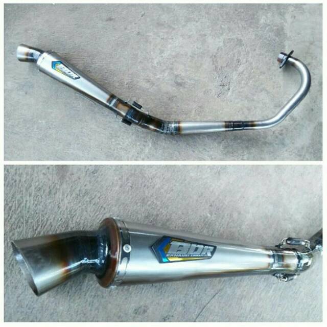 Knalpot trompet bdr exhaust gl.tiger.mp.cb