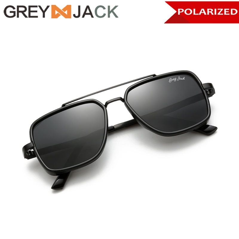 Grey Jack Kacamata Hitam Sunglasses Polarized Fashion Kotak Aviator Casual Trendy Style Terbaru Ringan dan Stylish 1634