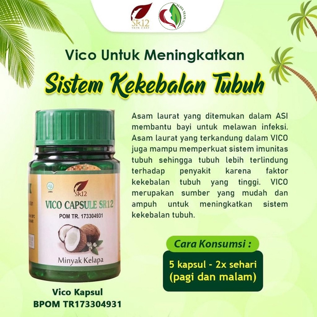 Minyak VCO SR12 | VCO Oil SR12 &amp; VCO Kapsul SR12 | SR12 Herbal Skincare | Memperkuat Imun Tubuh