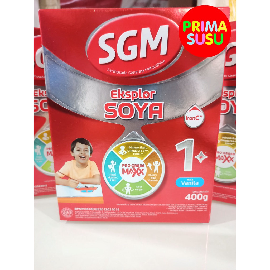 SGM 1+ Soya 400 Gr, Madu, Vanila