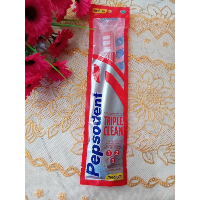 Pepsodent TB Triple Clean Soft 1. Pcs kemasan Plastik