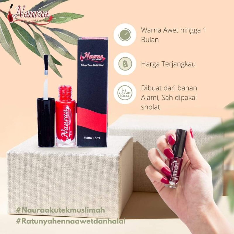 Kutek Nauraa Halal untuk Sholat 5 ml