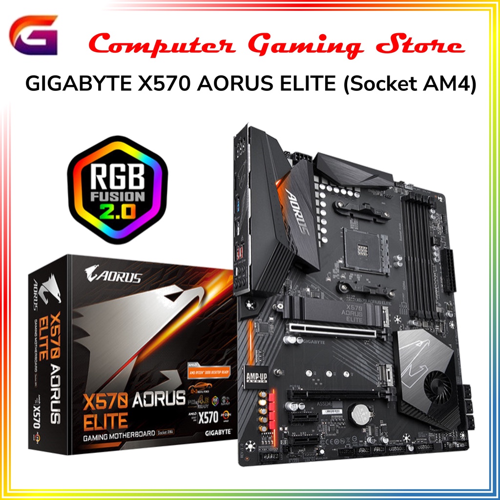 GIGABYTE X570 AORUS ELITE Motherboard AMD socket AM4