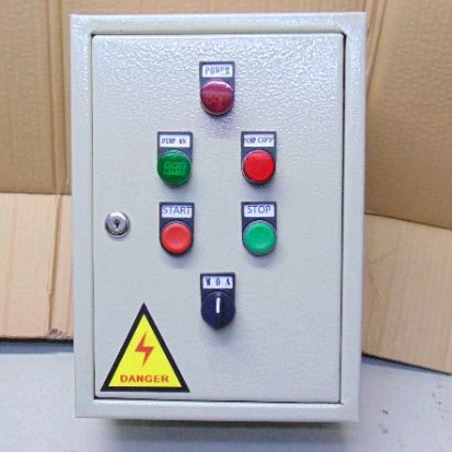 PANEL OTOMATIS POMPA 1 TOREN 1PHASE 220V 1.5KW/2HP MANUAL DAN OTOMATIS