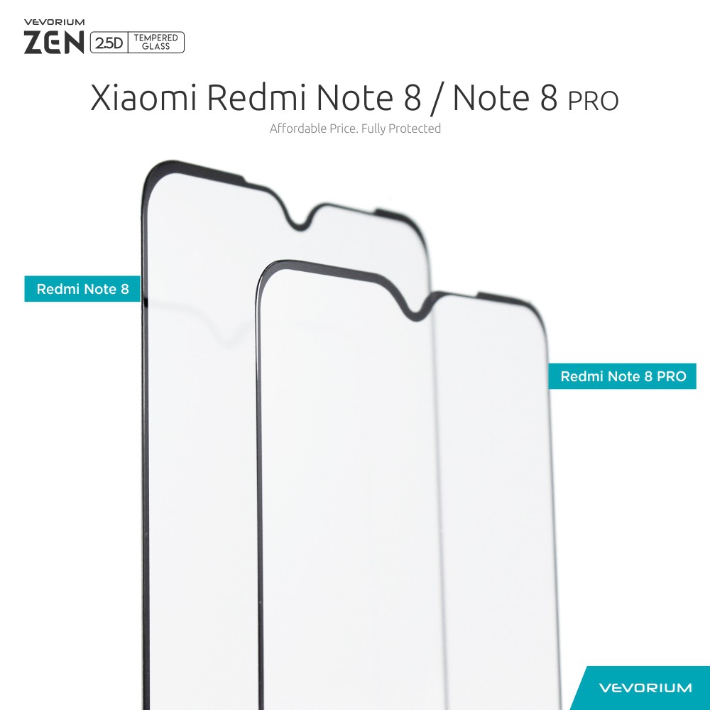 VEVORIUM ZEN 2.5D Xiaomi Redmi Note 8 Pro Note 8 Full Tempered Glass Anti Gores Kaca