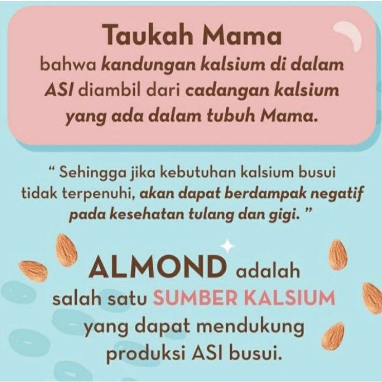 [Terlaris] MAMA BEAR Almon Mix ASI Booster Susu Almond Daun Katuk Alamon Mix Mamabear Almond Mix Pelancar ASI