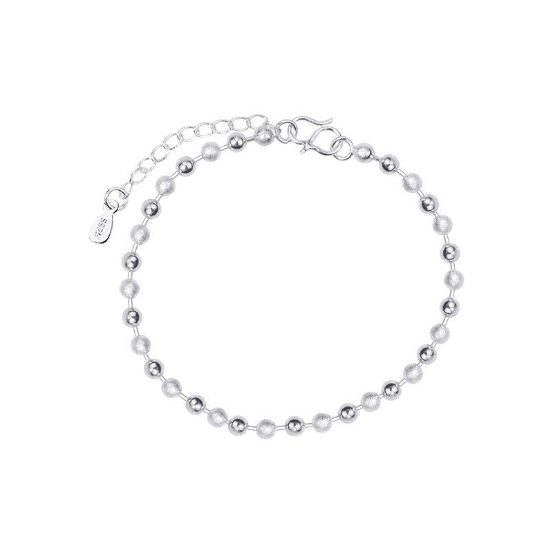 Candy Jewelry Fashion Bead Bracelet Silver Plated Lucky Bracelets for Women Anklet Ankle Chain