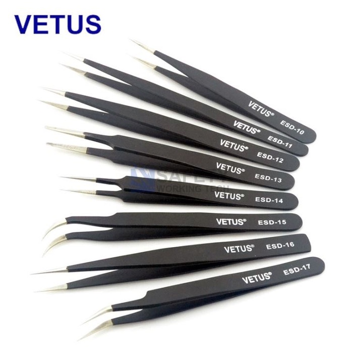 Pinset Vetus Tweezers Pinset 8 ukuran