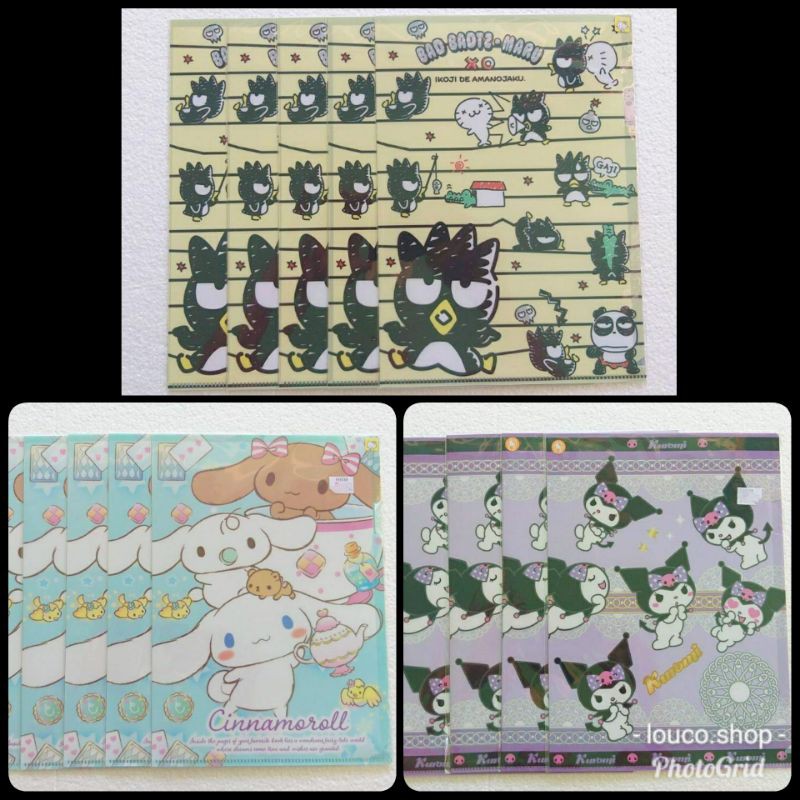 

Map File Folder A4 Lucu Karakter Sanrio Bad Badtz Maru, Cinnamoroll, Kuromi