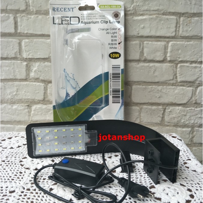 lampu jepit led Recent AA ACL 188 3X 10 Watt aquarium aquascape ACL188