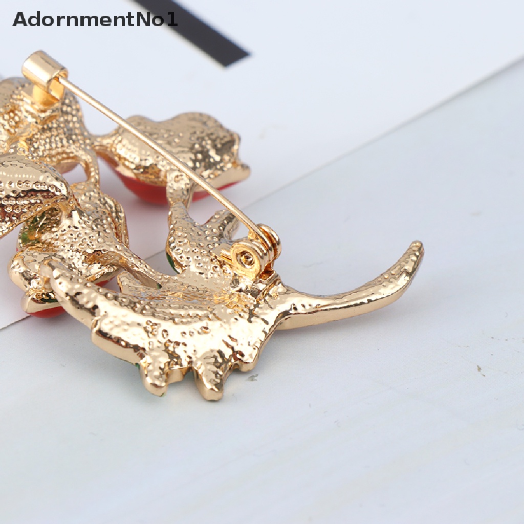 (AdornmentNo1) Pin / Bros Bentuk Bunga Poppy Warna Silver / Gold Untuk Wanita